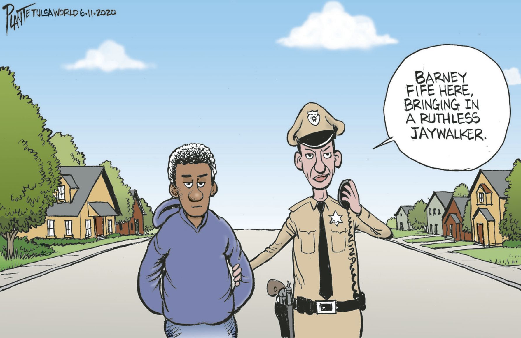 Bruce Plante Cartoon: Jaywalkers